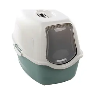 Kattenbak – Flamingo Katten Toilet Met Filter – Gesloten Kattenhuis Kattenbak – Kittentoilet Groen – 57x39x41 Cm