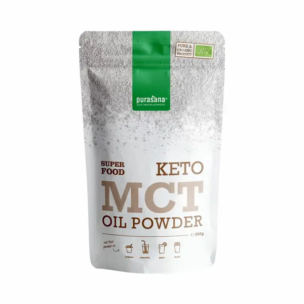 Purasana Mct Oil Powder 200 G Bio I Organic I Keto I Keto Diet I Shake thumbnail
