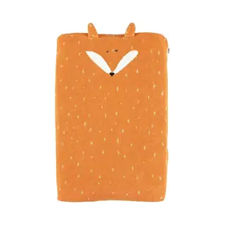 Trixie Hoes Voor Aankleedkussen - Mr. Fox - Zacht Aankleedkussen 70x45cm - 100% Biologisch Katoen - Oranje