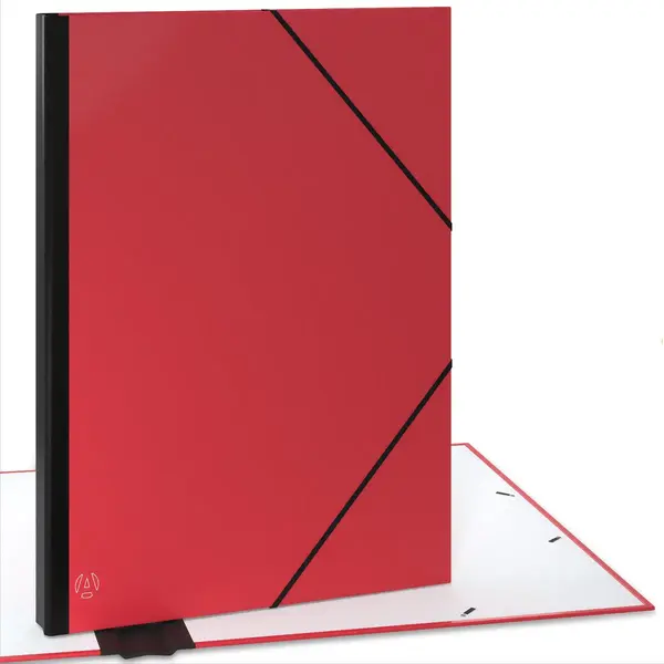 Acropaq Tekenmap A2 - 52 X 72 Cm, Xxl Groot, Met Elastieken, Rood thumbnail