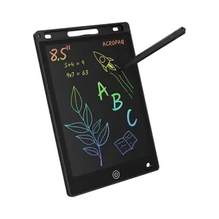 Tekentablet Kinderen - 8, 5 Inch, Zwart Met Kleurenscherm - Drawing Tablet, Grafische Tablet, Lcd Tekentablet - Acropaq