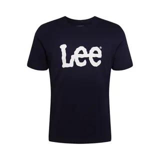 Lee Regular Wobbly Logo Tee Black Größe M