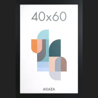 Acaza Fotolijst - Fotokader - Fotolijst 40x60 Cm - Fotokader 40x60 Cm - Hout - Zwart