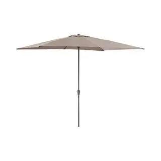 Acaza Sonnenschirm, Gerade, Upf-Schutz, Sonnenschirm, Robustes Segeltuch, Für Terrasse, Garten, Ohne Sockel, Taupe, 200 X 300 Cm