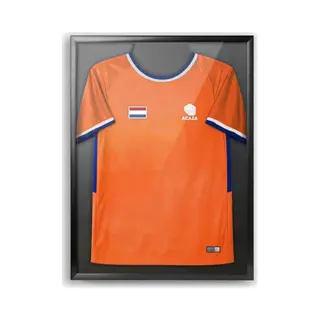 Acaza Wissellijst - Shirt Inlijsten - 70x90 Cm - Aluminium - Zwart - 3D Fotlijst - Wissellijst Voetbalshirt - Voetbal - Basket - Wielershirt