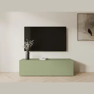 Mobistoxx Tv Meubel - Tv Kast - Avocado - 105 Cm - Klapdeur Met 2 Vakken - Met Poten, Gasveren En Kabeldoorgangen - Tv Kast Hout - Televisiemeubel