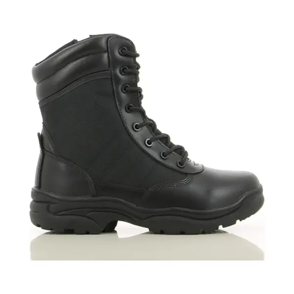 Safety Jogger Taktischer Stiefel - Tactic - Uniformstiefel Mit Reißverschluss, Leichter, Atmungsaktiver Militärstiefel, Bequeme, Schwarzer thumbnail