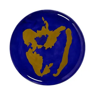 Serax Feast Servierteller Diam. 35 Cm. Lapis Lazuli - Pepper Gold