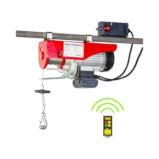 Elektrische Kabeltakel 600 Kg 18 Meter Draadloze Bediening Mw Tools SHN60018R