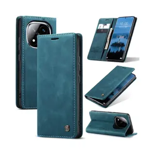 CaseMe Hoesje - Geschikt Voor Xiaomi Redmi Note 14 Pro 5G / Pro+ / Poco X7 Hoesje - CaseMe 013 Book Case - Blauw
