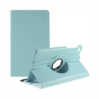 Tablethoes Geschikt Voor Samsung Galaxy Tab A7 Lite Hoesje - 360° Rotating Book Case - Lichtblauw