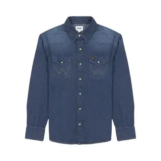 Wrangler Herren 27mw Shirt, Dark Stone, Xxl Eu