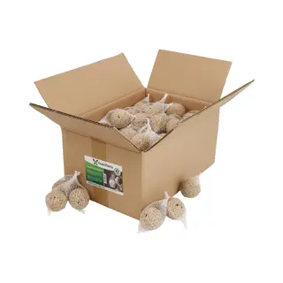 Famiflora Mezenbollen 100x90g - Bio Afbreekbaar Net - Natuurvriendelijk Vogelvoer - 100 Stuks Van 90g Per Bol Voor Langdurige Voorraad - Biologisch