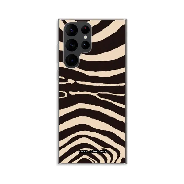 Case Company® - Hoesje Geschikt Voor Samsung Galaxy S22 Ultra Hoesje - Arizona Zebra - Soft Cover Telefoonhoesje - Bescherming Aan Alle Kanten En thumbnail