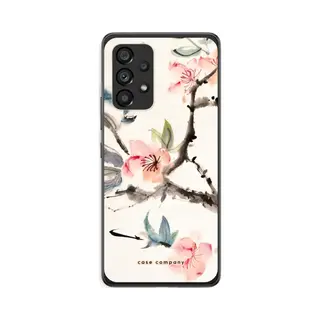 Case Company® - Hoesje Geschikt Voor Samsung Galaxy A53 5G Hoesje - Japanse Bloemen - Soft Cover Telefoonhoesje - Bescherming Aan Alle Kanten En