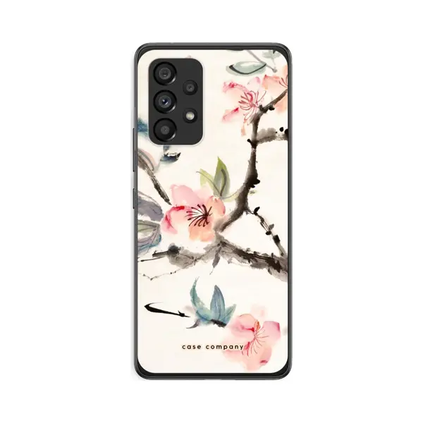Case Company® - Hoesje Geschikt Voor Samsung Galaxy A53 5G Hoesje - Japanse Bloemen - Soft Cover Telefoonhoesje - Bescherming Aan Alle Kanten En thumbnail