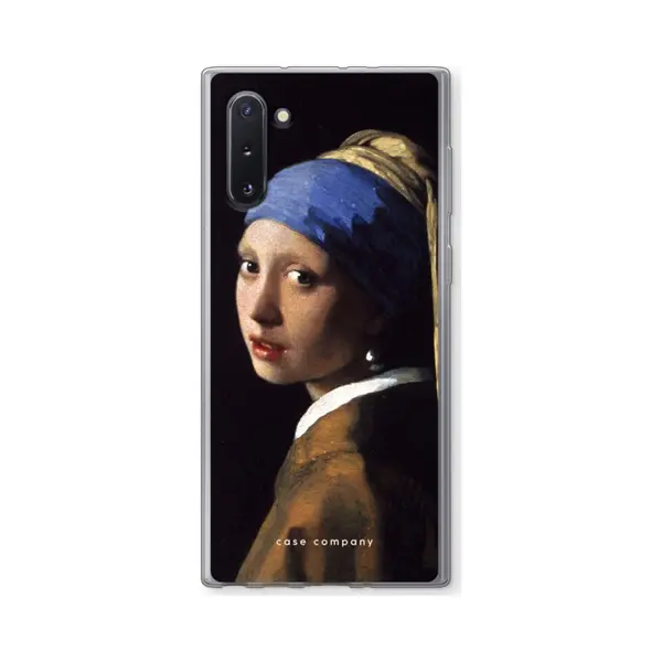 Case Company Hoesje Geschikt Voor Samsung Galaxy Note 10 Hoesje - The Pearl Earring - Soft Cover Telefoonhoesje - Bescherming Aan Alle Kanten En Schermrand thumbnail