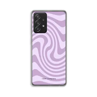 Case Company® - Hoesje Geschikt Voor Samsung Galaxy A52s 5G Hoesje - Swirl Paars - Soft Cover Telefoonhoesje - Bescherming Aan Alle Kanten En