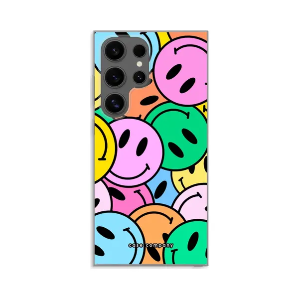 Case Company® - Hoesje Geschikt Voor Samsung Galaxy S24 Ultra Hoesje - Smiley N°1 - Soft Cover Telefoonhoesje - Bescherming Aan Alle Kanten En thumbnail