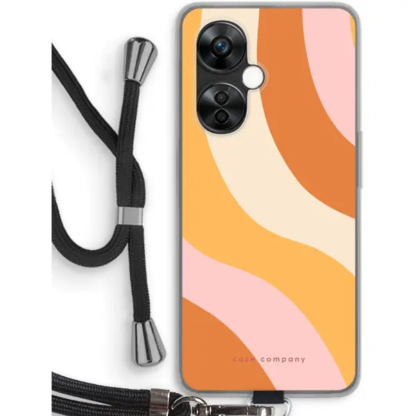 Case Company® - Hoesje Met Koord Geschikt Voor OnePlus Nord Ce 3 Lite Hoesje Met Koord - Radiant - Telefoonhoesje Met Zwart Koord - Bescherming Aan thumbnail