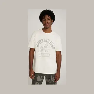 Wrangler Stranger Things Hawkins High T-shirt Marshmallow T-Shirt White