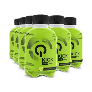 Qnt - Kickdrink-pack (12x250ml) - Energiegetränke - Guarana Und Beta-Alanin - Limette