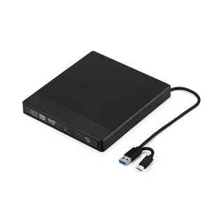 Vlectro - Externe Dvd/Cd-speler En Brander - Usb 3.0 - Zwart