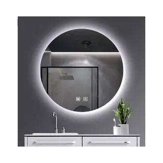 Aloni Alvoro Smooth Spiegel 100cm Rond Indirecte Verlichting Met Spiegelverwarming - Instelbare Kleurtemperatuur 3500K - 6500K