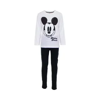 Kinderpyjama - Mickey Mouse - Zwart/Wit - Maat 122-128