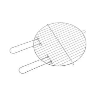 Barbecook Grillrost Rund 40 Cm Mit Zwei Festen Haltegriffen Für Holzkohlegrill, Bbq Grill Zubehör, Edelstahl, Leicht Zu Reinigen