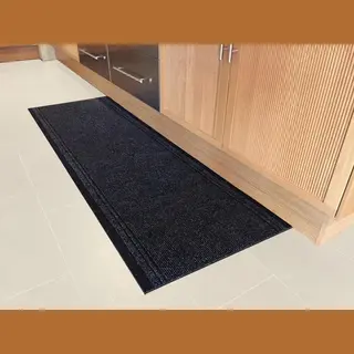 Jyg Tapijtloper Club Antraciet 66 X 400 Cm (= 4m ) - Keukenloper - Anti Slip - Snijdbaar