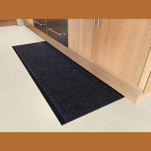 Jyg Tapijtloper Club Antraciet 66 X 400 Cm (= 4m ) - Keukenloper - Anti Slip - Snijdbaar thumbnail