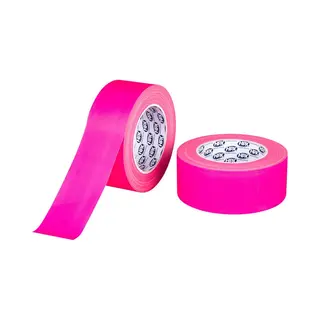 Hpx Gaffer Tape - Sterke Hechting - Makkelijk Afscheurbaar - Fluorescerend Roze - 50mm X 25m