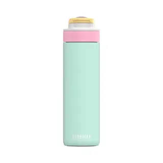 Kambukka Lagoon 600ml / 20oz Insulated Water Bottle With Straw - Leak-Proof, Keeps Cool For 22 Hours, Soft Silicon Spout, Dishwasher Safe Lid,