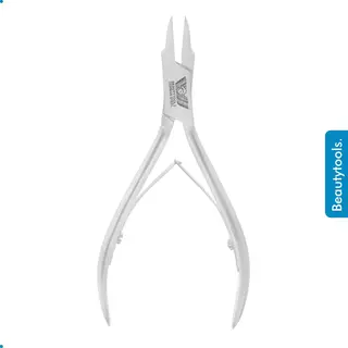 Beautytools.be BeautyTools Professionele Nagelknipper - Hoektang Voor (Harde) Ingegroeide Nagelhoeken - Pedicure / Manicure Tang - Recht Snijvlak (Fijn) 18 Mm - Inox