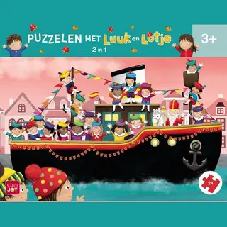Puzzelen Met Luuk En Lotje. 2-in-1-puzzel Sinterklaas