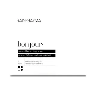 RainPharma Bonjour - Geurspray 500 Ml + Etherische Olie 30 Ml – Huisgeur – Kamerspray – Huisgeur – Geschenkdoos