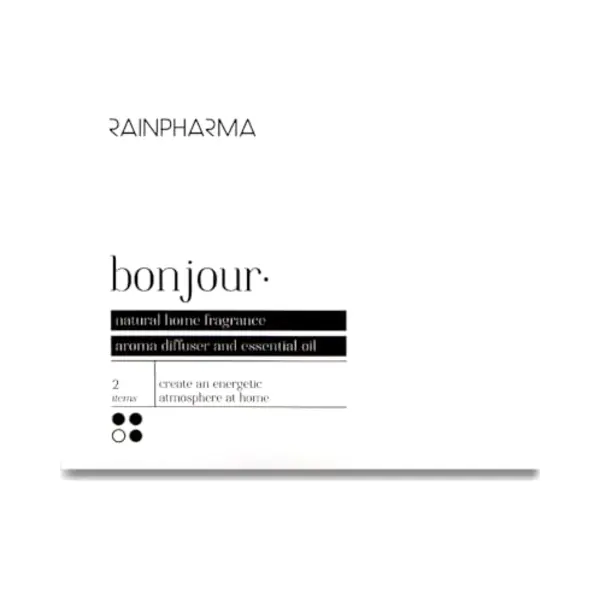 RainPharma Bonjour - Geurspray 500 Ml + Etherische Olie 30 Ml – Huisgeur – Kamerspray – Huisgeur – Geschenkdoos thumbnail