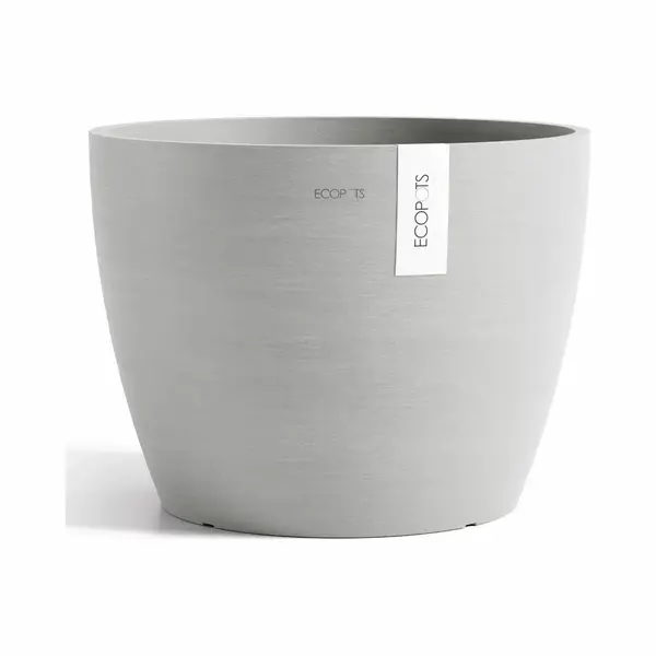 Ecopots Pot Stockholm 40cm Wit/grijs thumbnail
