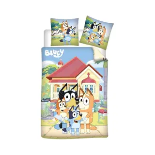 Aymax Sprl Bettwäsche Bluey Flanell 140x200 Cm + Kissenbezug 65x65 Cm Baumwolle