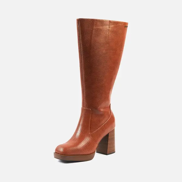 Gabylou 2XL Laarzen Voor Brede Kuiten, Model Melissa, BrownSnake thumbnail