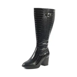 Gabylou – Modèle Romy – Bottes Hautes Femme Pieds Larges Mollets 3XL – Double Semelle Amovible, Talon 7, 5 Cm – Fermeture Zip Ykk – Style