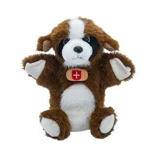 Cute Since 1999 - Knuffel Handpop St. Bernard - Hond Knuffel - Handpop Voor Poppenkast - 24cm