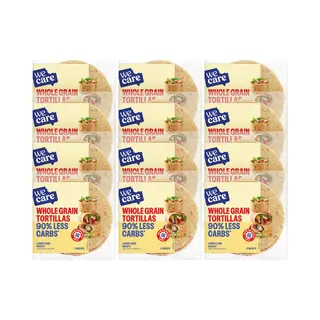 12x WeCare Lower Carb Tortillas Volkoren 160 Gr