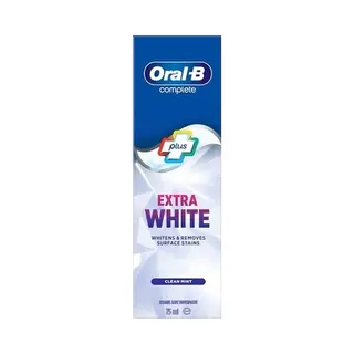 Oral-B Complete Plus Extra White Toothpaste Cool Mint 75ml