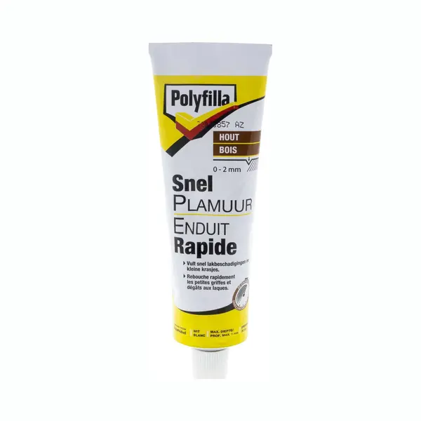 Polyfilla - Sneldrogende Houtplamuur - Wit - 200 G thumbnail