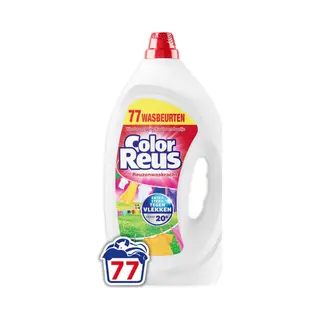 , Witte Reus Wasmiddel Color Reus Gel 77 Wasbeurten 3, 465 Liter