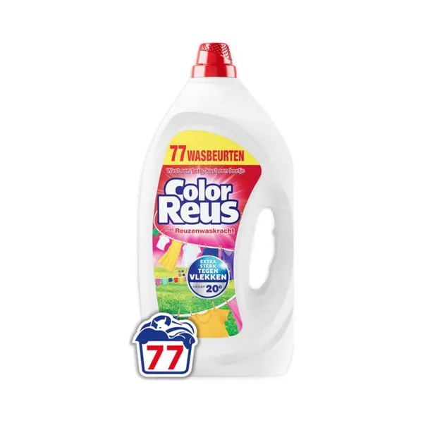 , Witte Reus Wasmiddel Color Reus Gel 77 Wasbeurten 3, 465 Liter thumbnail