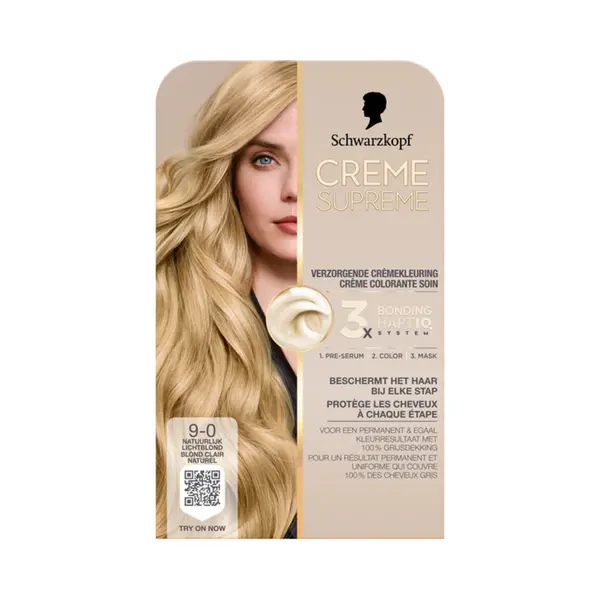 Schwarzkopf Creme Supreme Haarkleuring 9-0 1 Set thumbnail