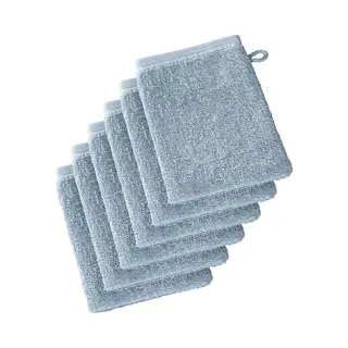 De Witte Lietaer Washandjes Imagine Oxyde 1266 - 16.5 X 22 Cm - 6 Stuks - Blauw - Katoen
